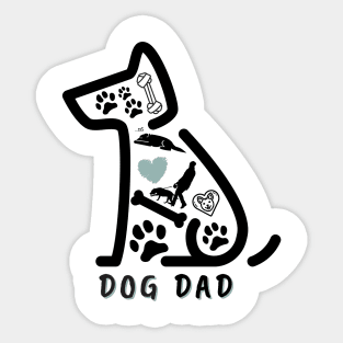 Dog Dad Sticker